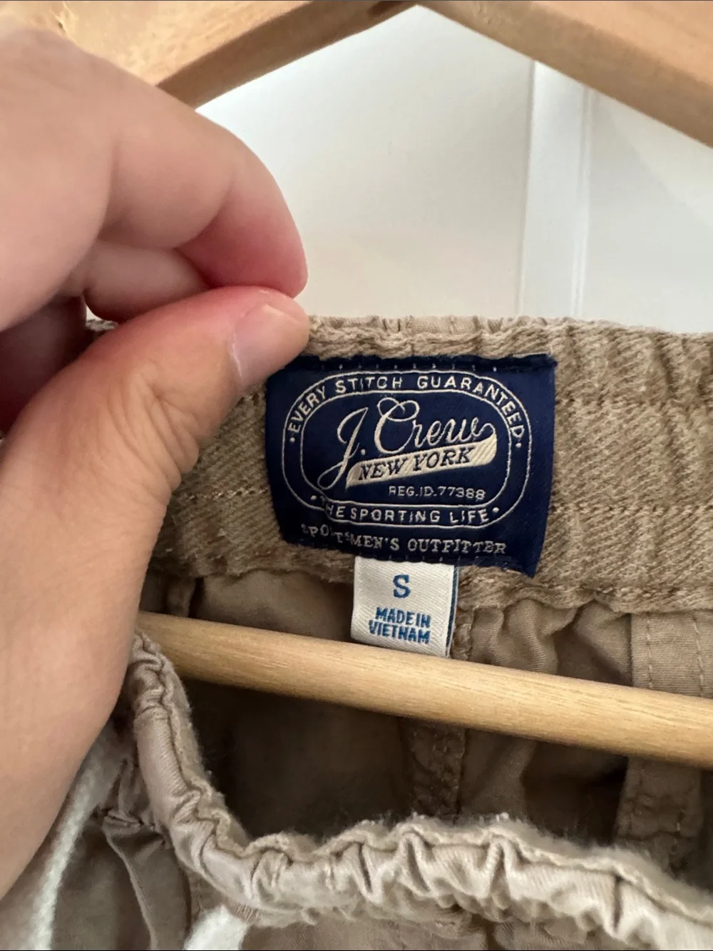 J. Crew Men’s Flat Front Khaki Drawstring Shorts